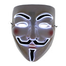 Light Up Guy Fawkes Mask (Fully Lit, Slow Flash & Rapid Flash)