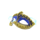 Glitter Plastic Eye Mask with Gold or Silver Trim