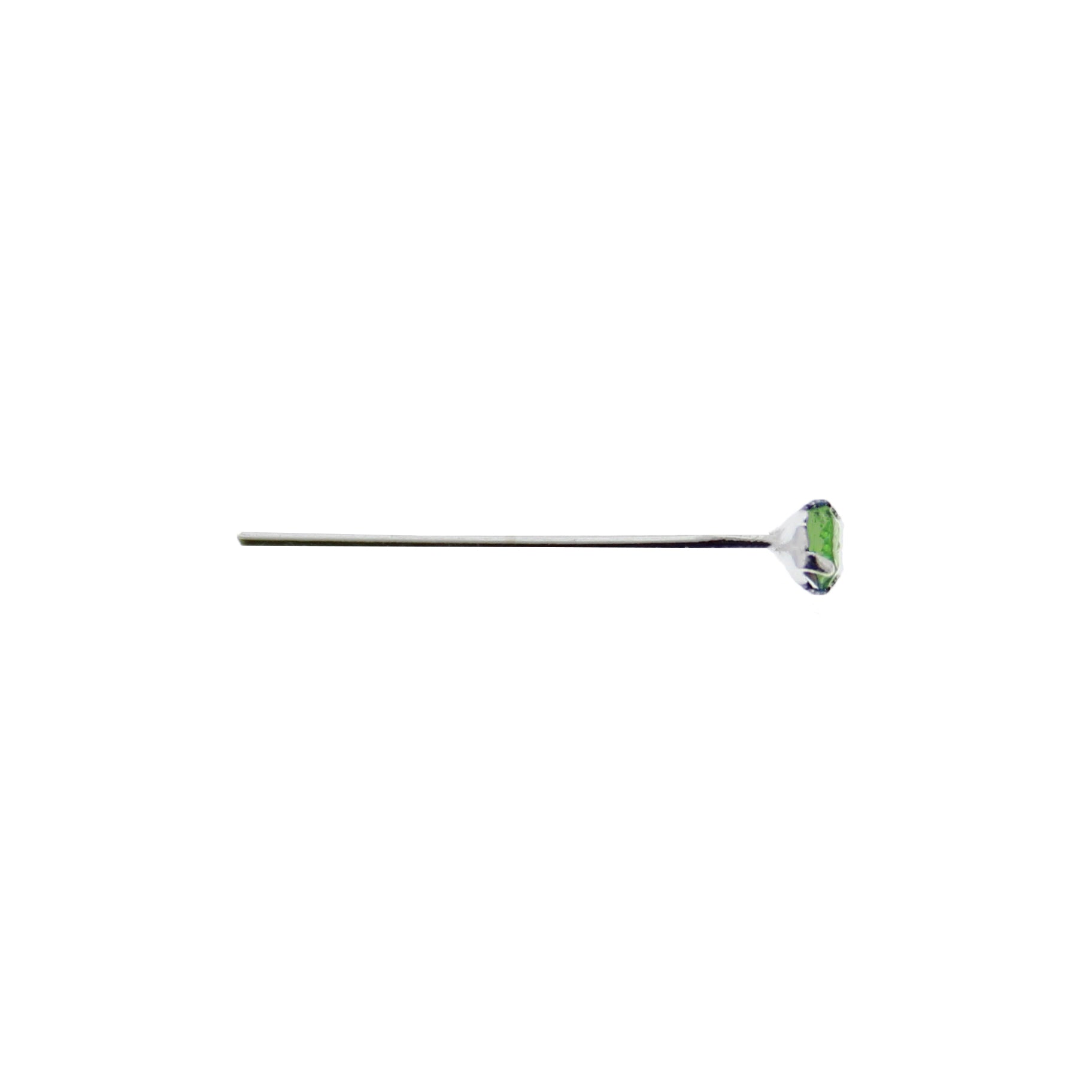1.5mm Crystal Stone Silver Nose Studs
