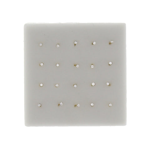 1.5mm Crystal Stone Gold Nose Studs