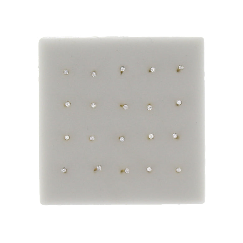 1.5mm Crystal Stone Gold Nose Studs