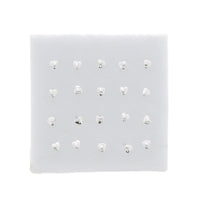 Silver Heart Nose Studs