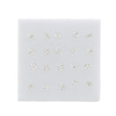 Assorted Colour Floral Stone Nose Studs