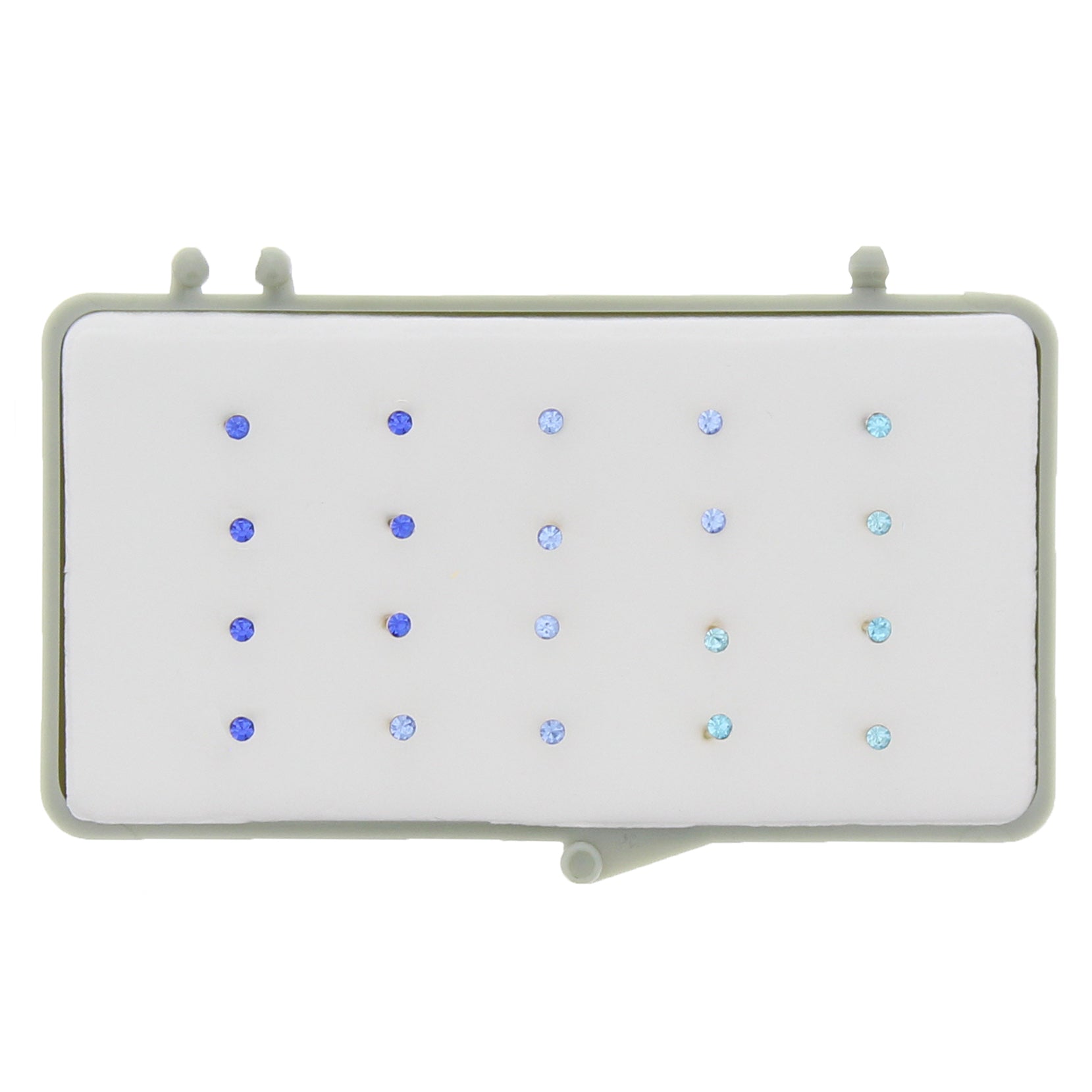 2mm Crystal Stone Silver Nose Studs