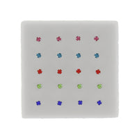 2.5mm Crystal Stone Silver Nose Studs