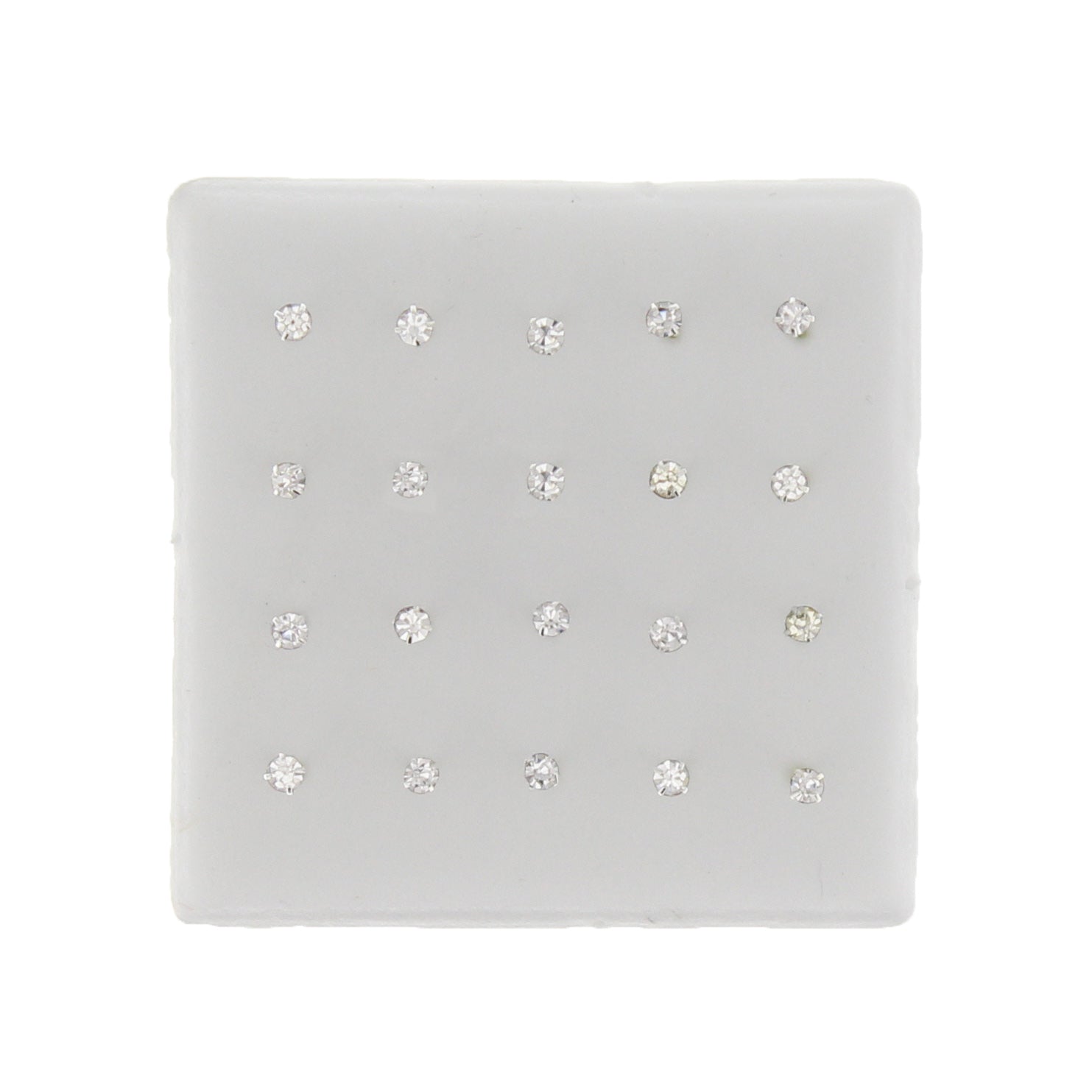 2.5mm Crystal Stone Silver Nose Studs