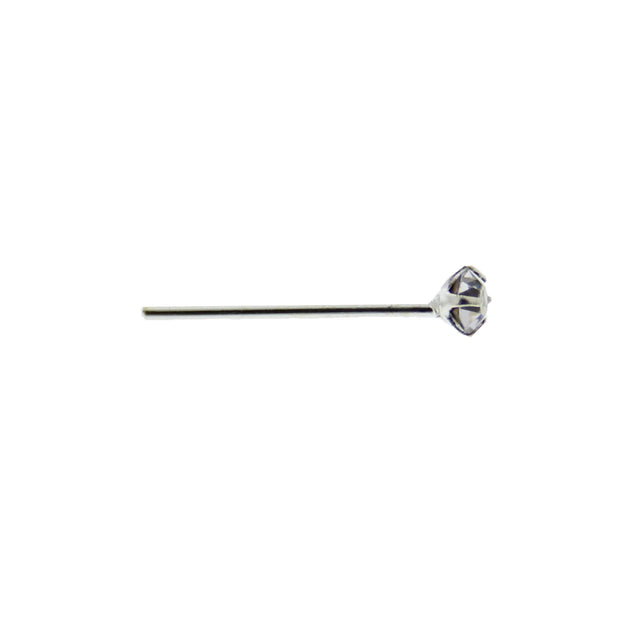 2.5mm Crystal Stone Silver Nose Studs