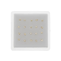 2.5mm Crystal Stone Gold Nose Studs