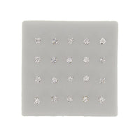 3mm Crystal Stone Silver Nose Studs