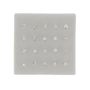 3mm Crystal Stone Silver Nose Studs