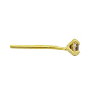 3mm Crystal Stone Gold Nose Studs