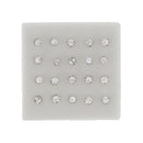 4mm Crystal Stone Silver Nose Studs