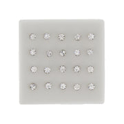 4mm Crystal Stone Silver Nose Studs