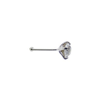 4mm Crystal Stone Silver Nose Studs
