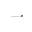 1mm Crystal Stone Silver Nose Studs with Ball on Post