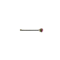 1mm Crystal Stone Silver Nose Studs with Ball on Post