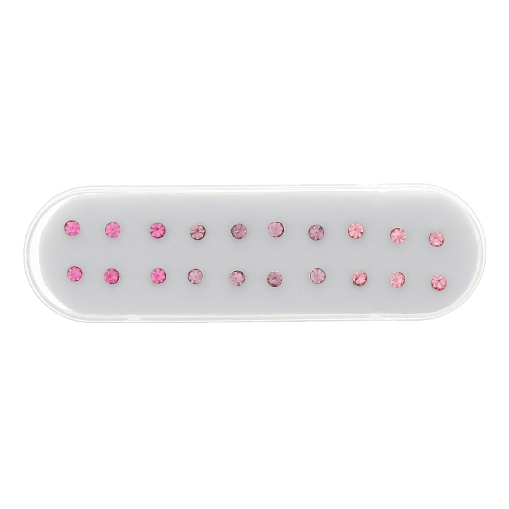 2mm Crystal Stone Silver Nose Studs with Ball on Post