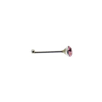 2mm Crystal Stone Silver Nose Studs with Ball on Post