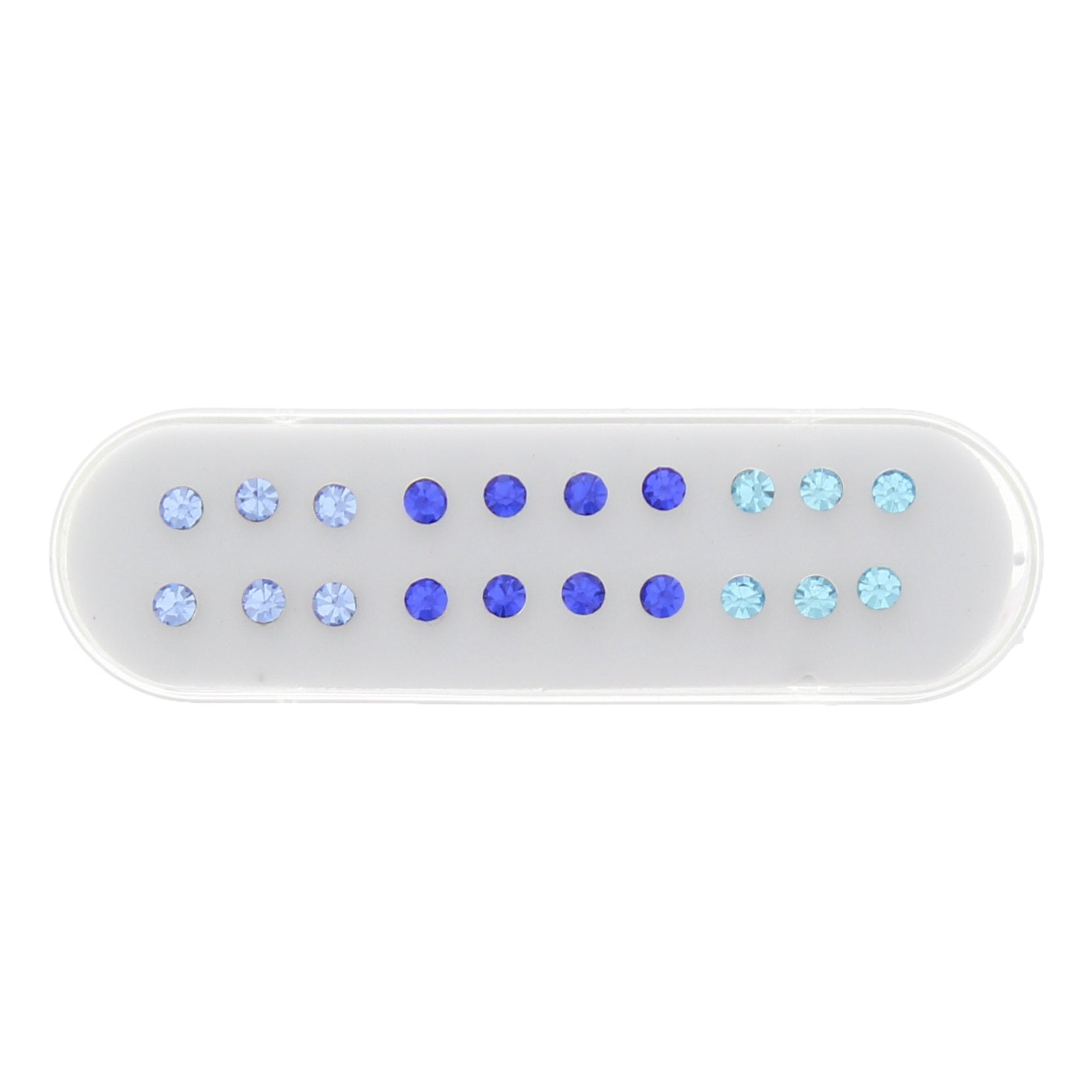 3mm Crystal Stone Silver Nose Studs with Ball on Post