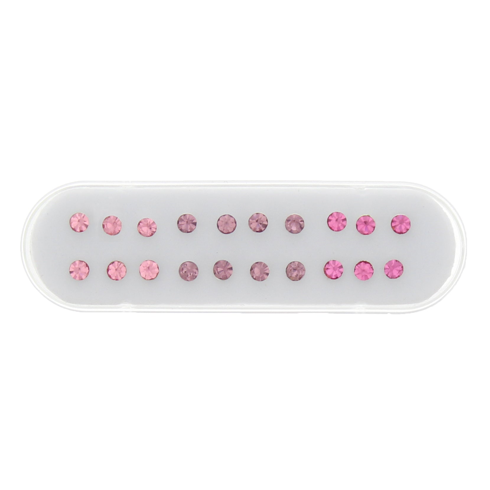 3mm Crystal Stone Silver Nose Studs with Ball on Post