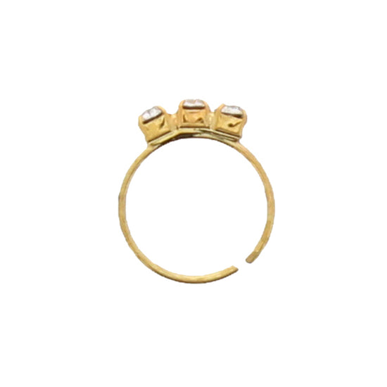 Nose Rings with 3 Crystal Stones