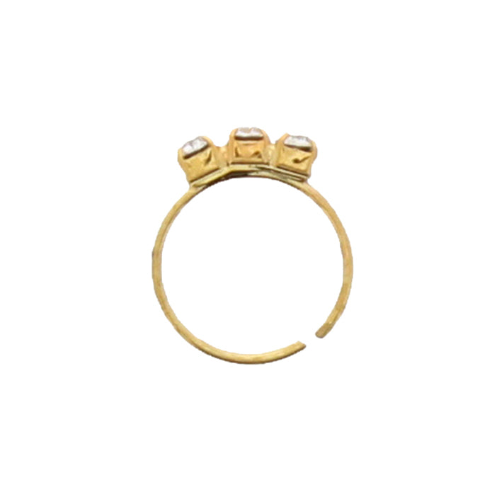 Nose Rings with 3 Crystal Stones