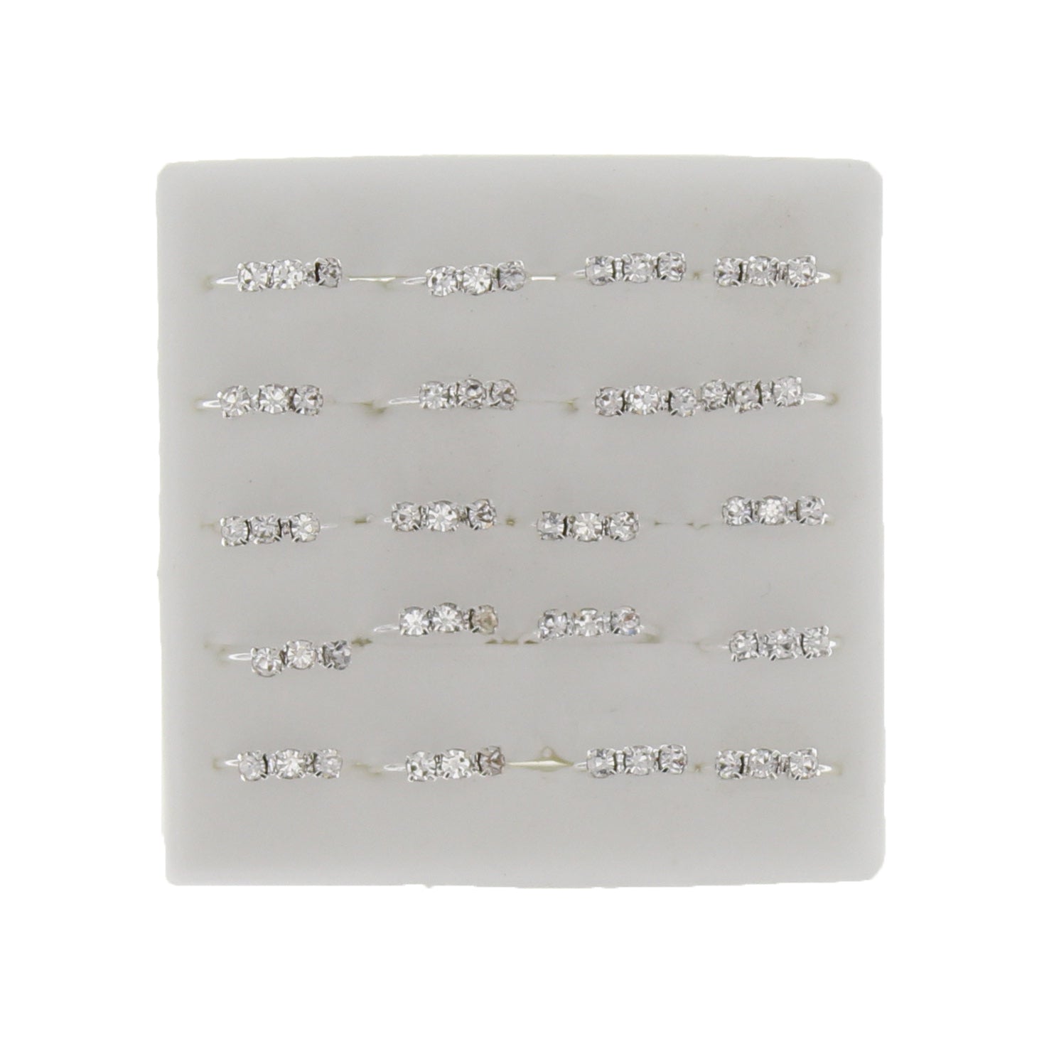 Nose Rings with 3 Crystal Stones