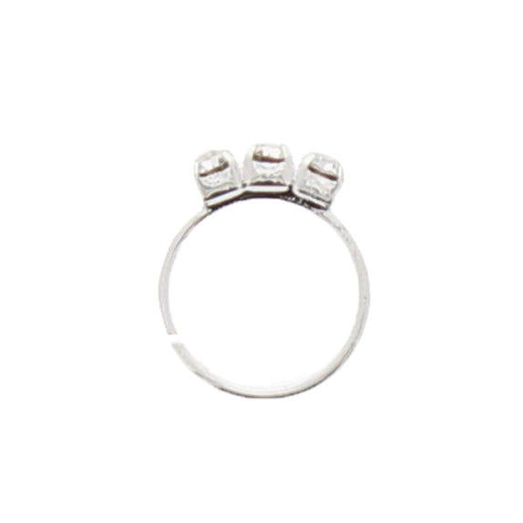 Nose Rings with 3 Crystal Stones