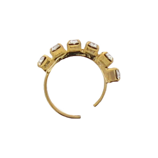 Nose Rings with 5 Crystal Stones