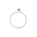 Silver Nose Rings with 2mm Crystal Stone