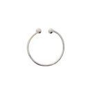 Silver Nose Rings with 2 Balls at Opening