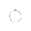 Silver Nose Rings with 1.5mm Clear Stone