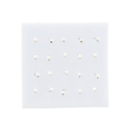 Silver Star Nose Studs