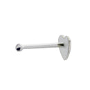 Silver Heart Nose Studs