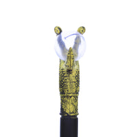 Antique Gold Claw Staff/ Cane with Crystal Ball
