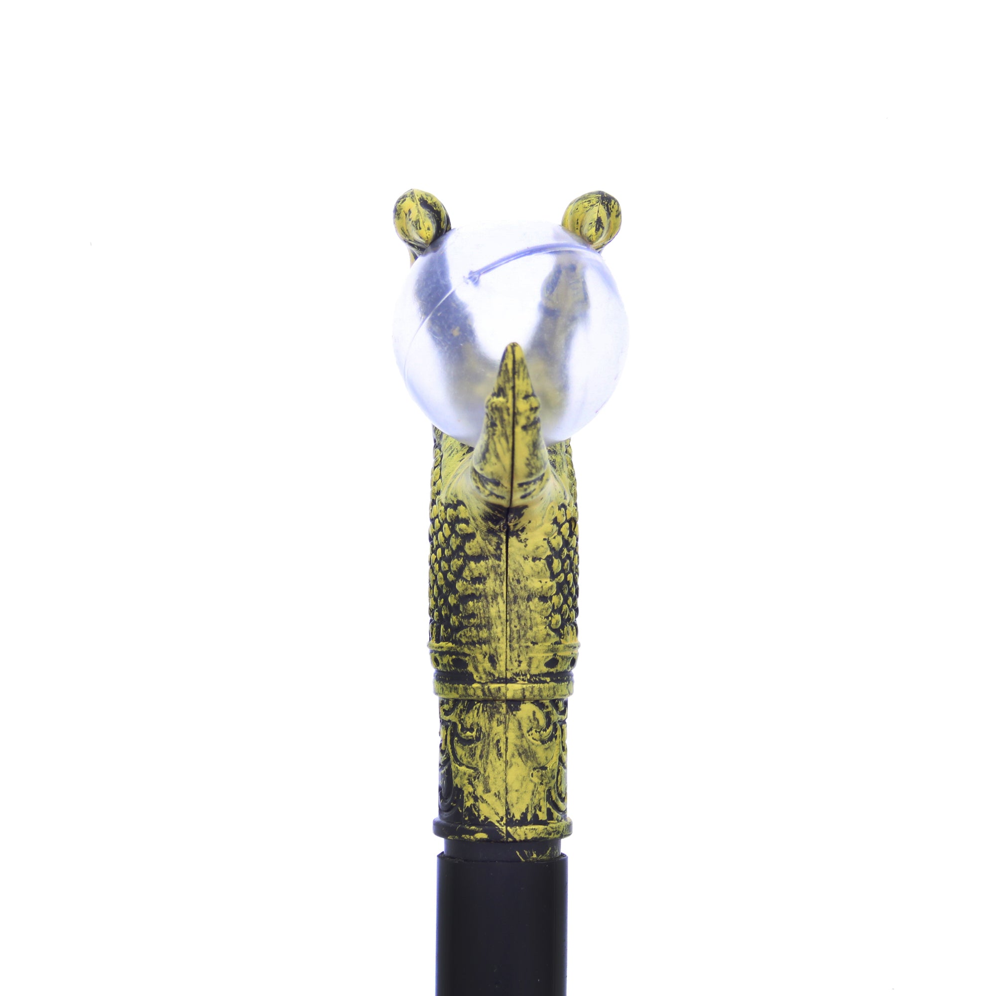 Antique Gold Claw Staff/ Cane with Crystal Ball