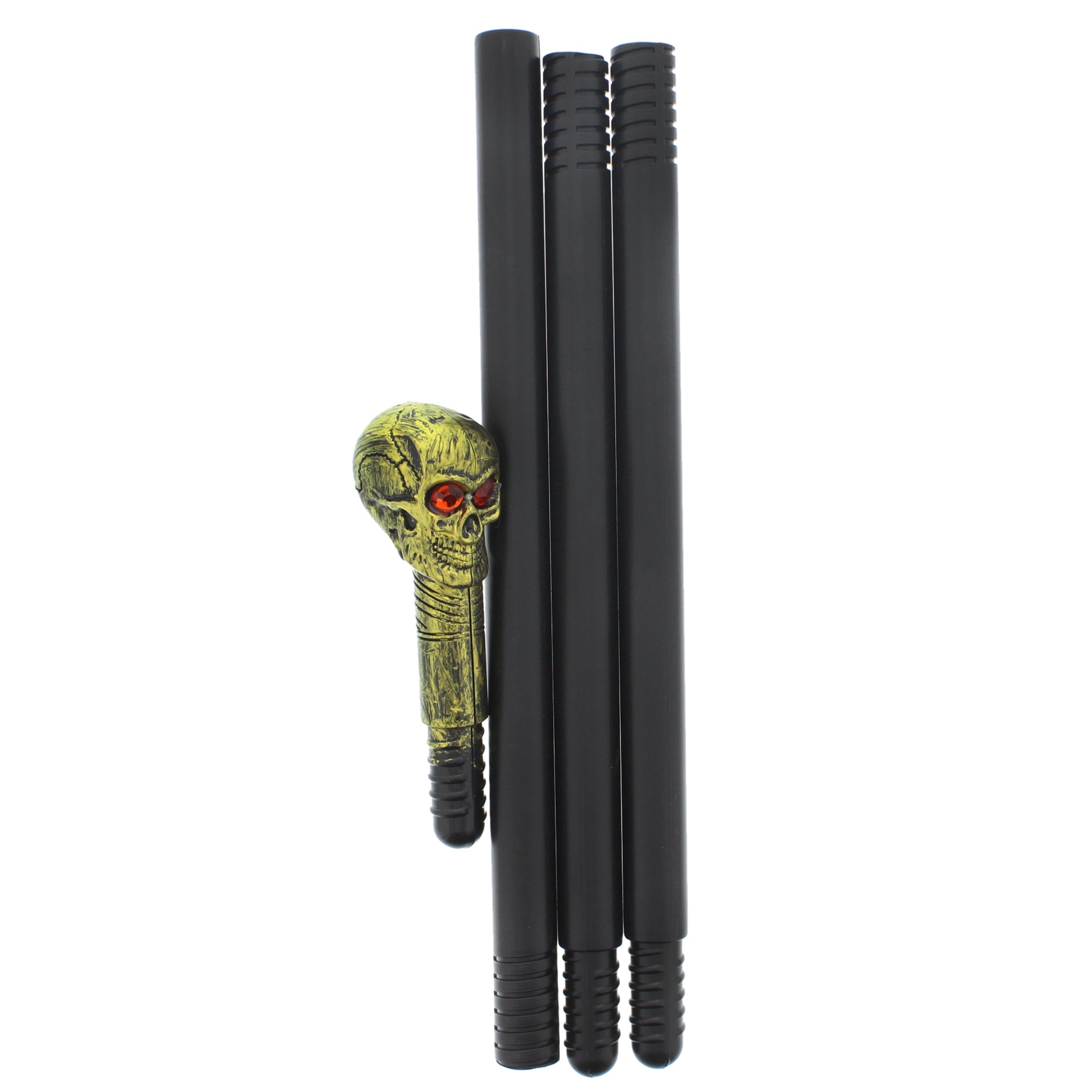 Antique Gold Crazy Skull Staff/ Cane