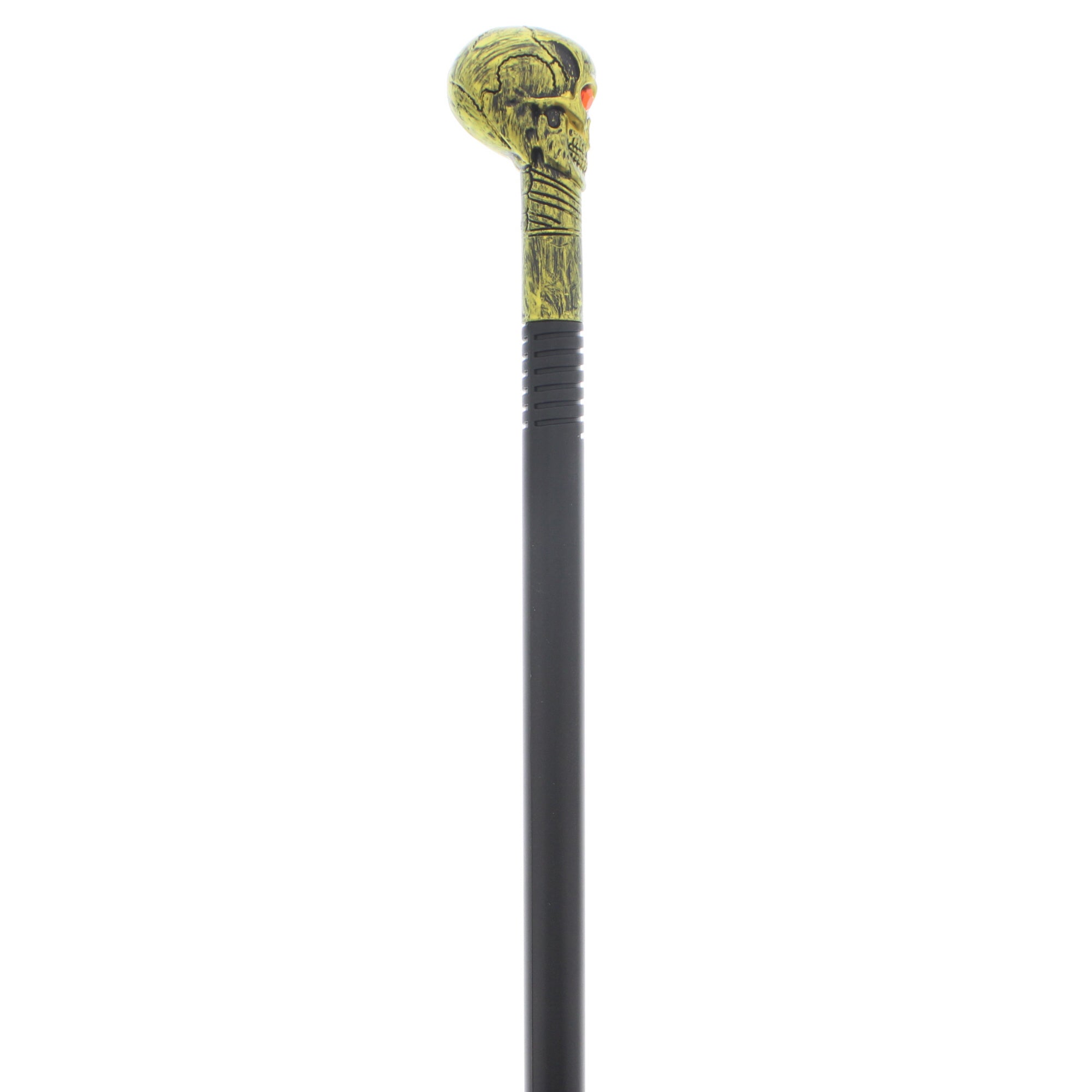 Antique Gold Crazy Skull Staff/ Cane