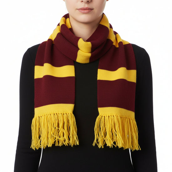 Striped Scarf with Tassels