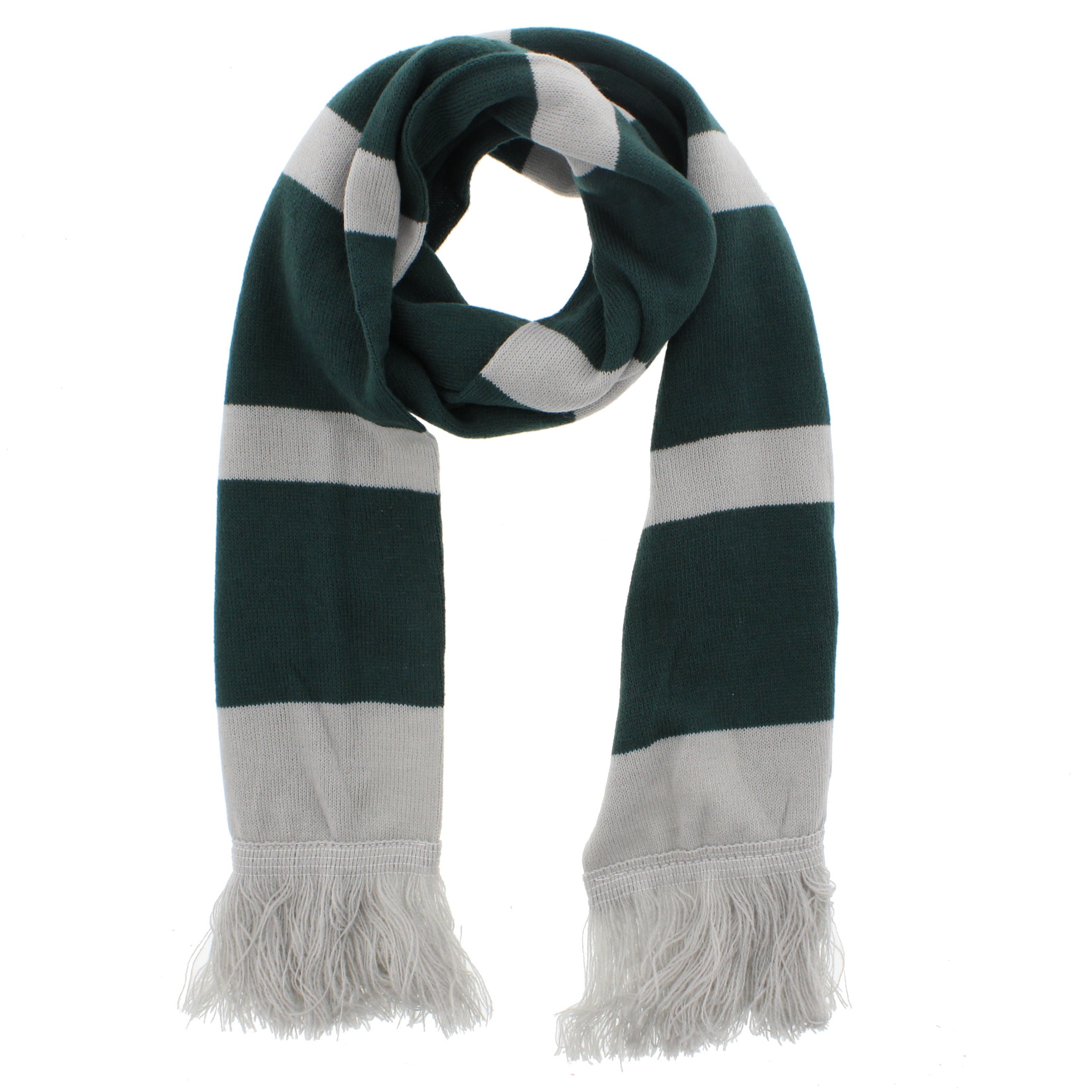 Striped Scarf with Tassels