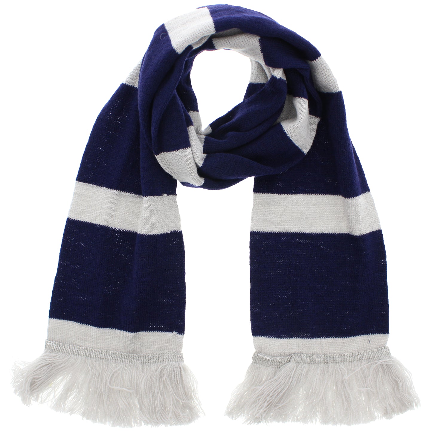 170 x 14cm Striped Scarf with Tassels