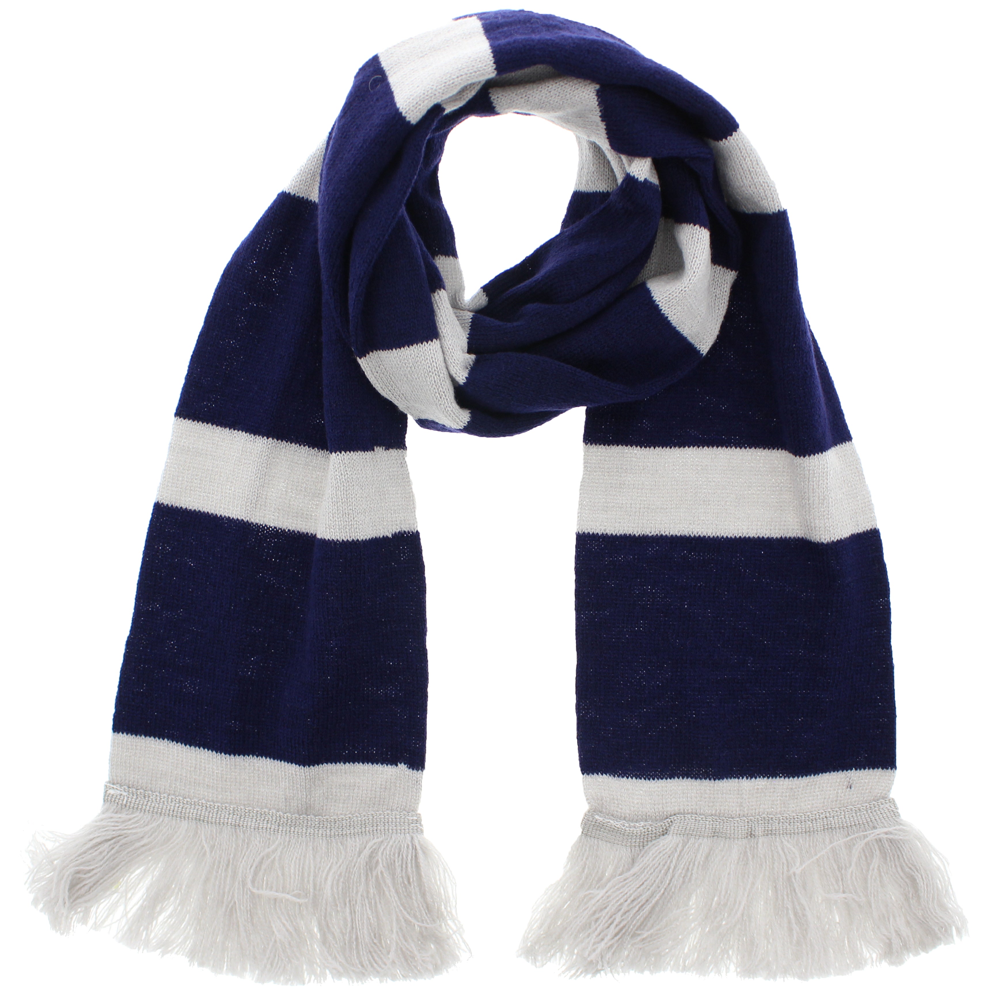 Striped Scarf with Tassels