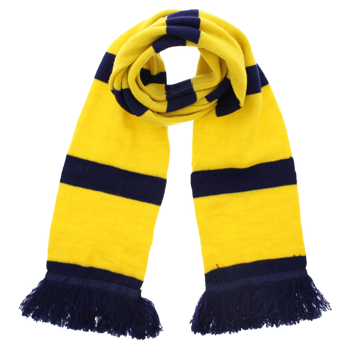 170 x 14cm Striped Scarf with Tassels