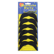 6 Black Mexican Moustache Stickers