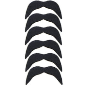 6 Black Mexican Moustache Stickers