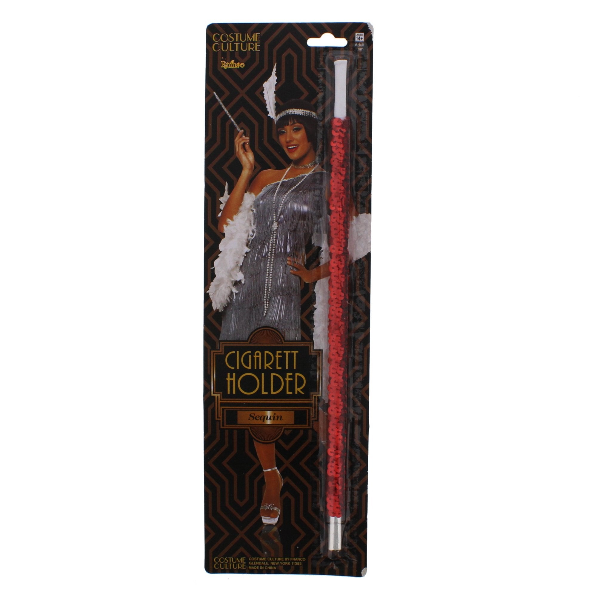 Sequined Charleston Cigarette Holder Stick