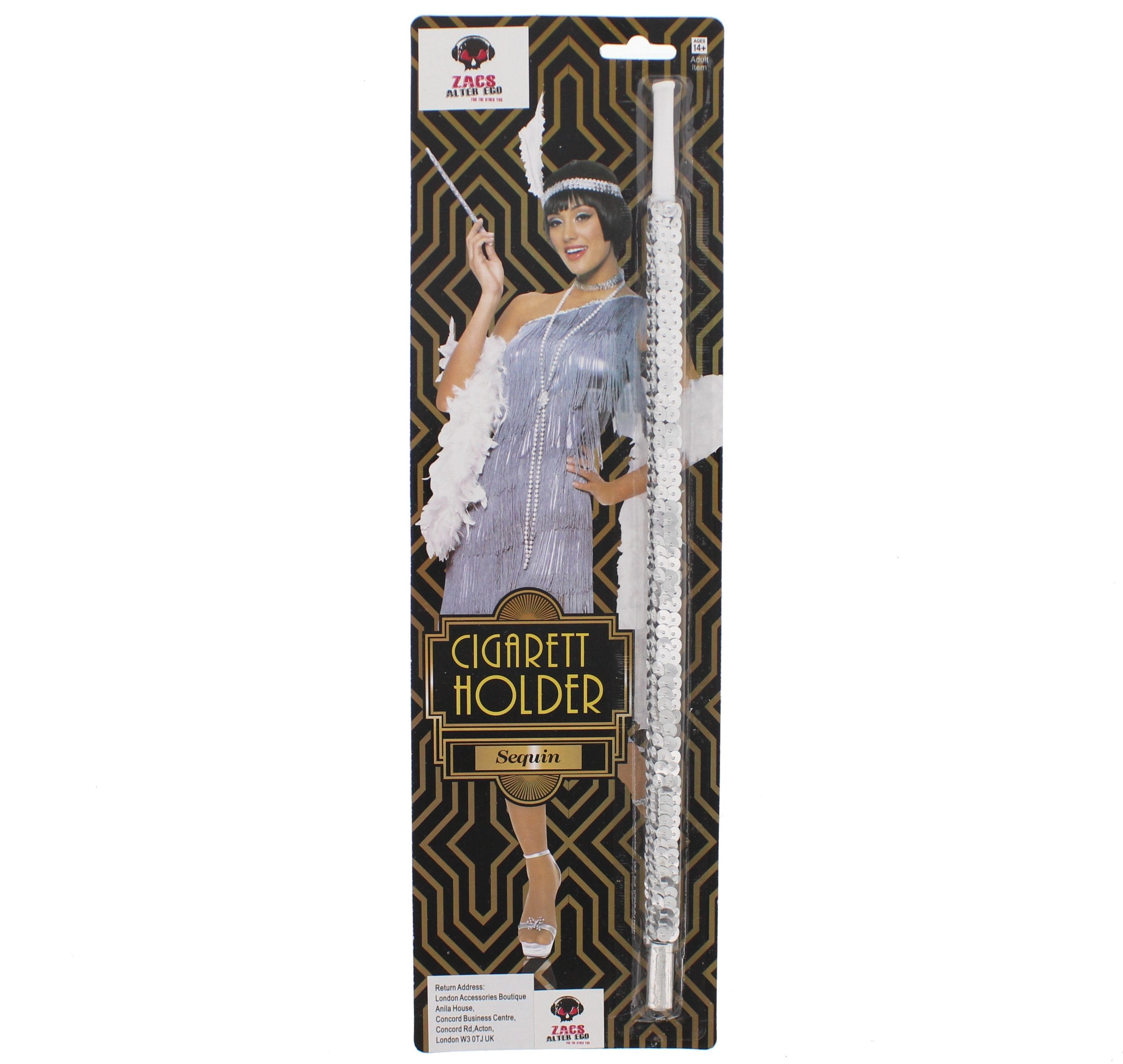 Sequined Charleston Cigarette Holder Stick