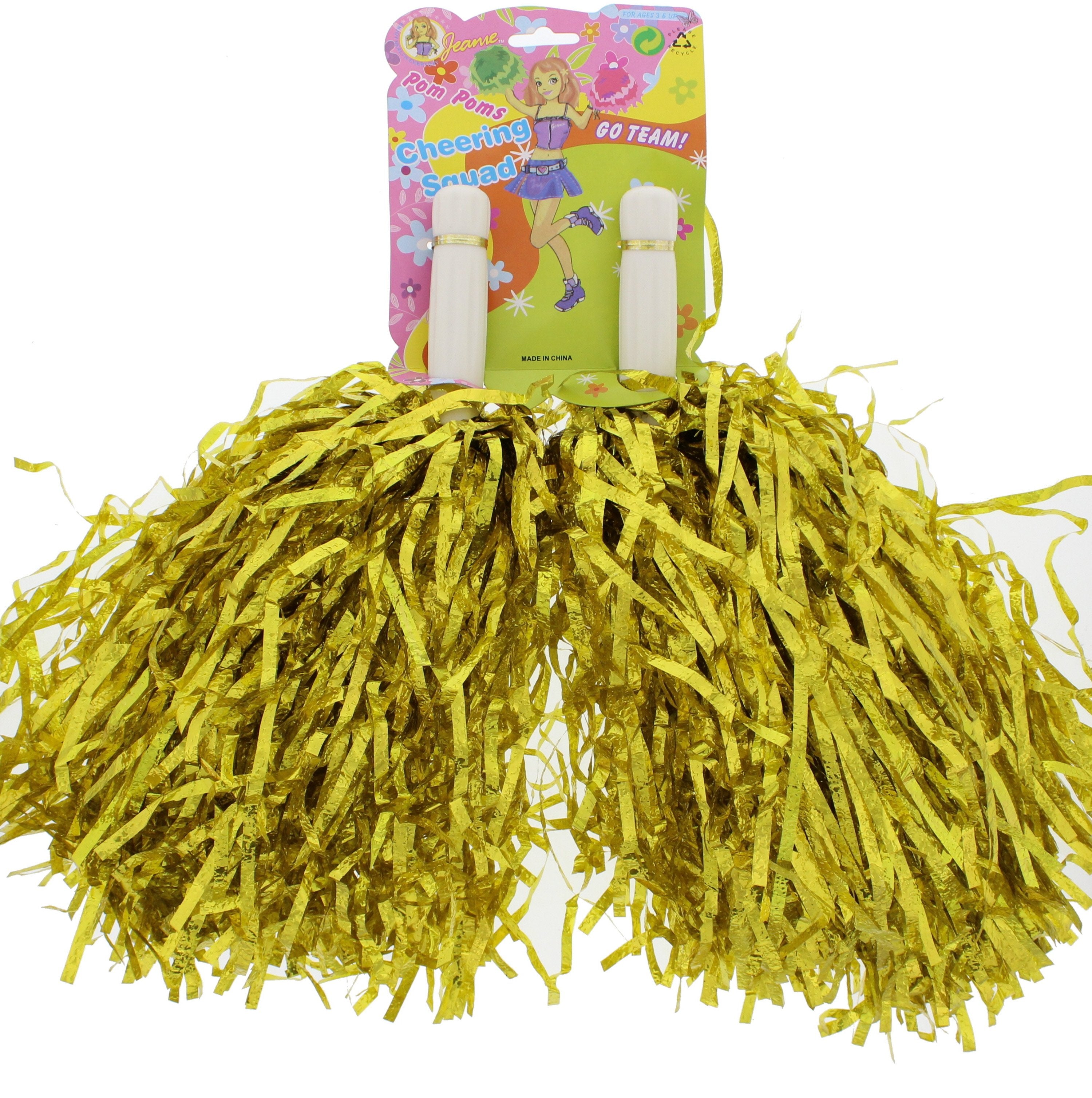 Tinsel Cheerleader Pom Poms