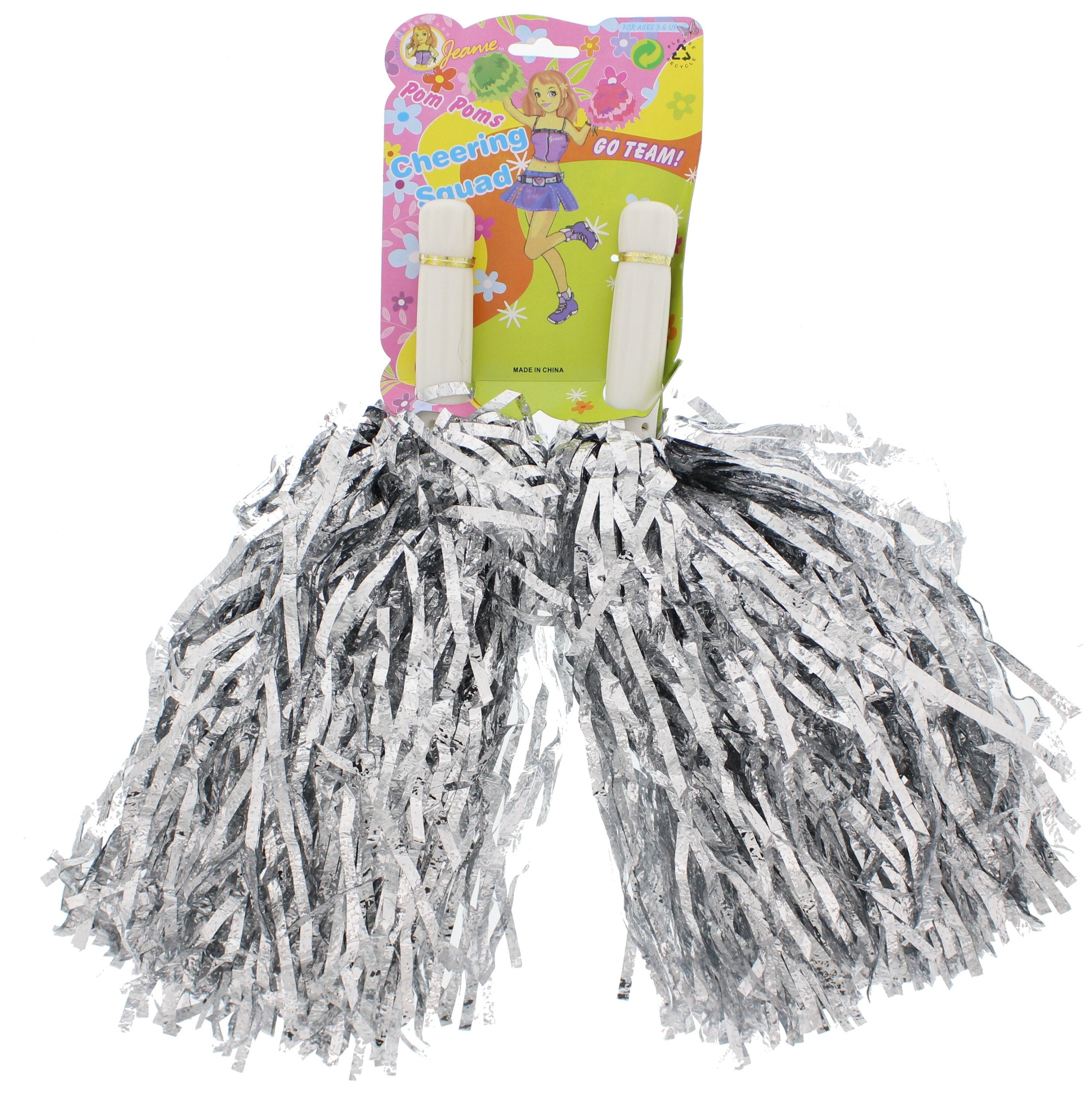 Tinsel Cheerleader Pom Poms