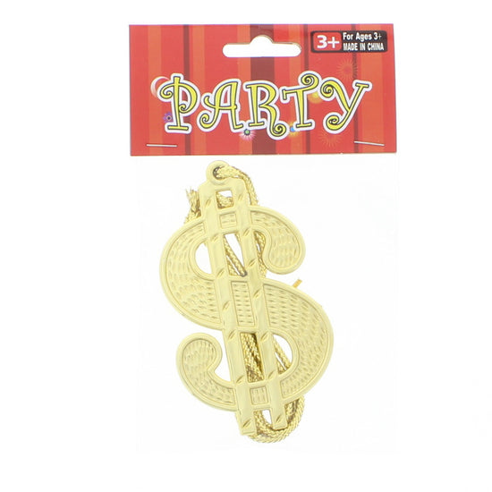 Gold Dollar Sign Pimp Necklace